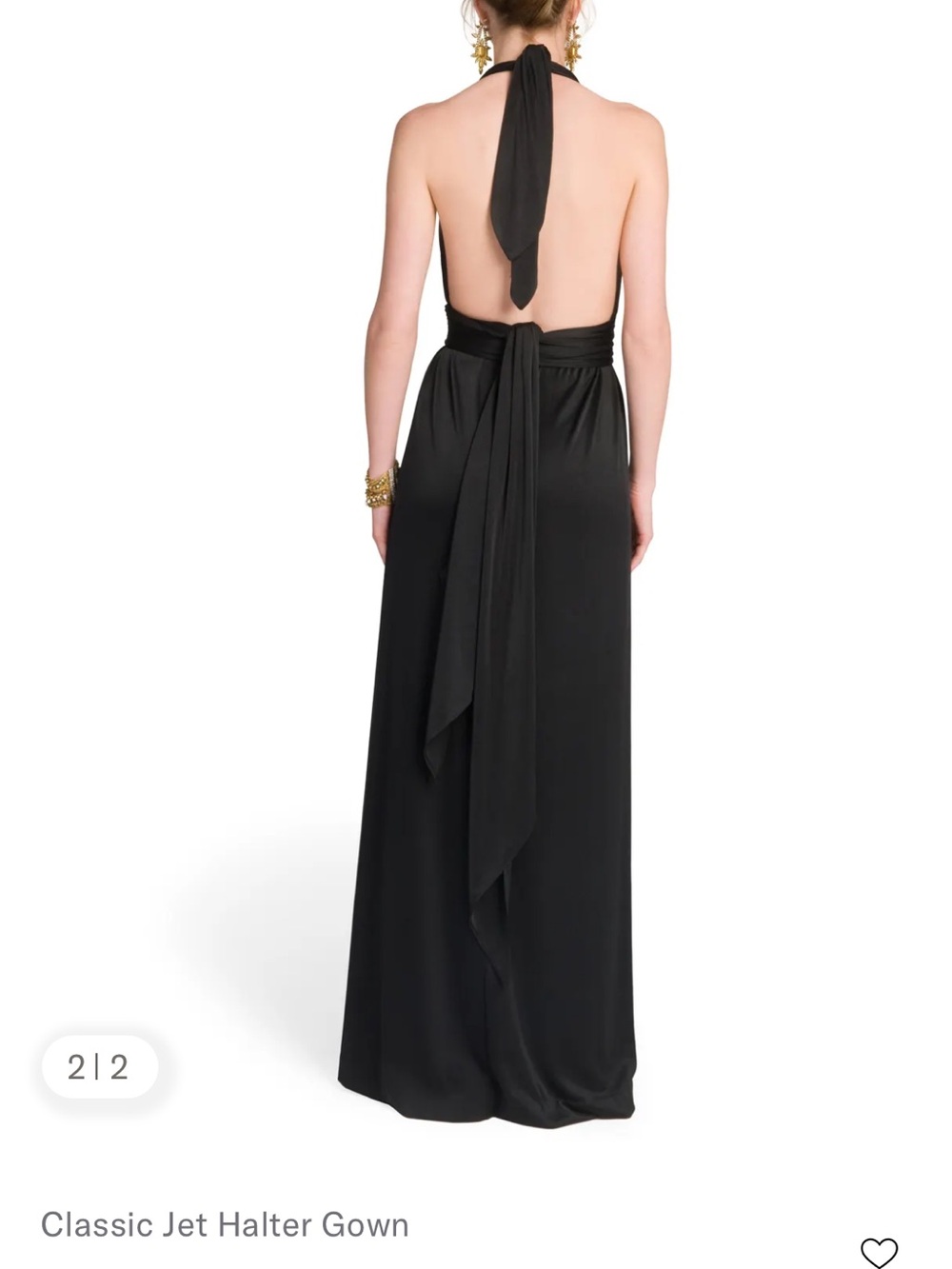 Classic Halston Heritage jersey gown - Picture 4 of 4